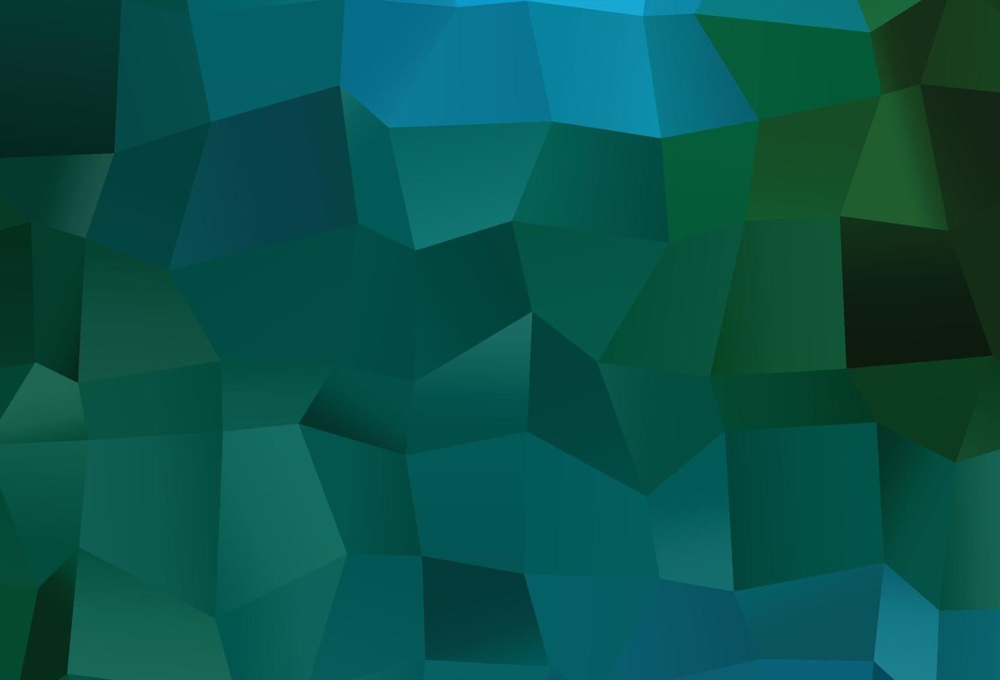 Dark Blue, Green vector abstract polygonal cover.