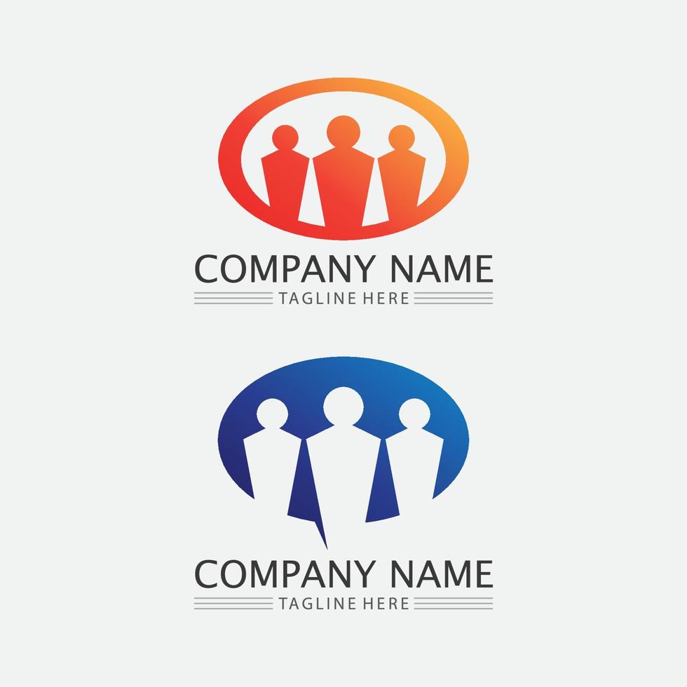 People logo, Team, Succes people work, Group and Community, Group Company and Business logo vector and design Care, Family icon Succes logo