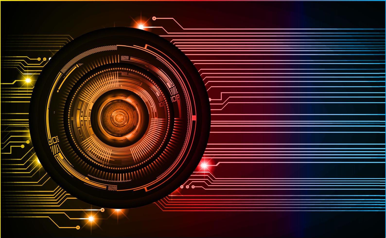 eye cyber circuit future technology concept background vector
