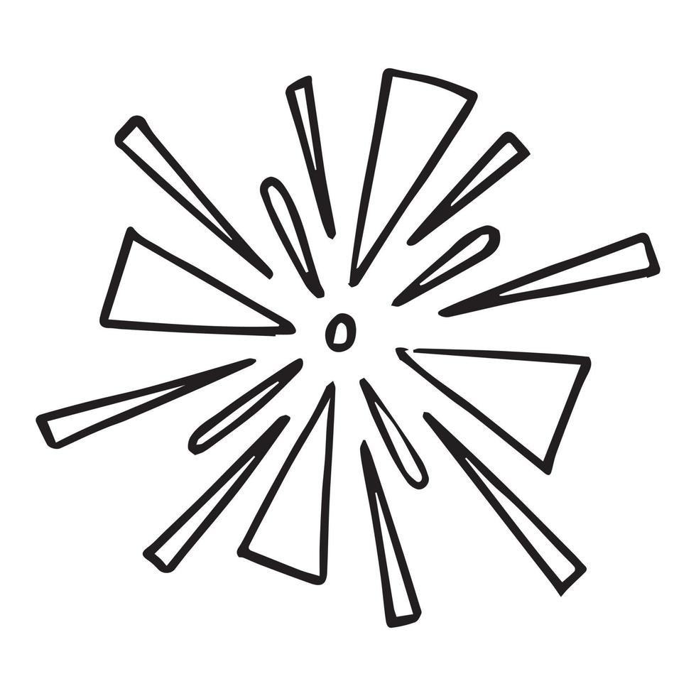 Starburst, sunburst element. Vector illustration