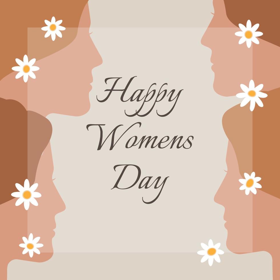 Happy womens day greetings. - Vector. vector