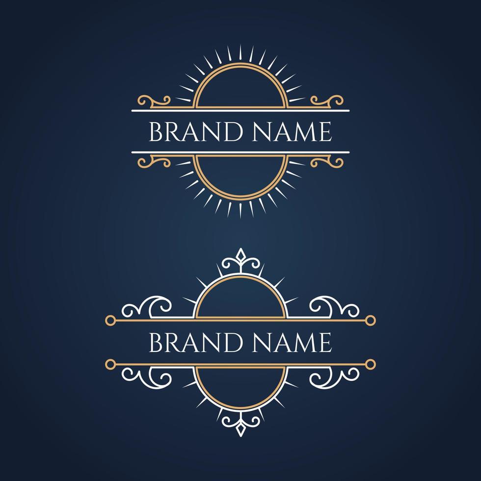 Luxury vintage business logo collection. - Vector. vector