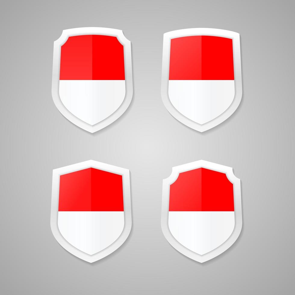 Realistic indonesia national emblems collection. - Vector. vector