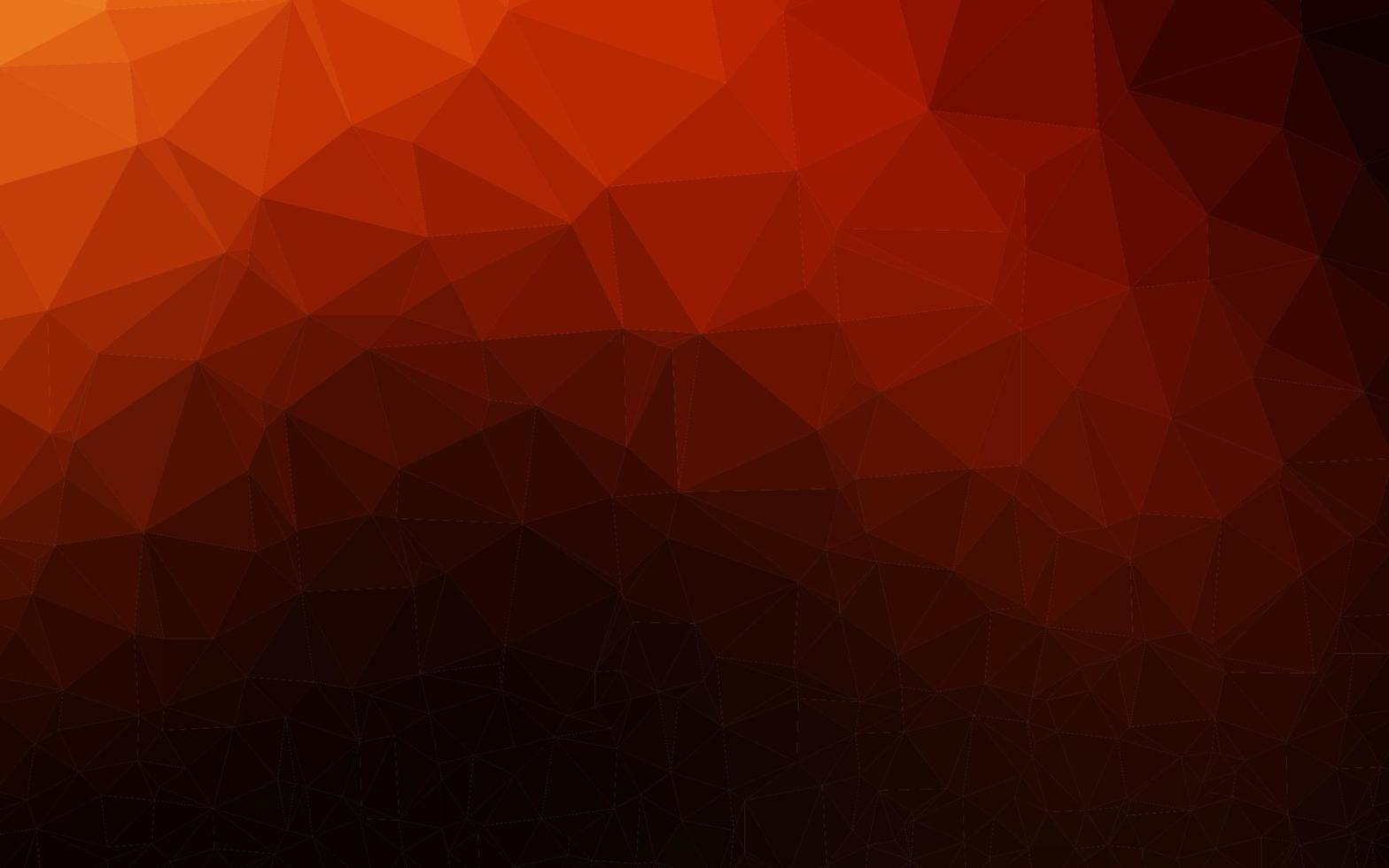 Dark Orange vector abstract polygonal texture.