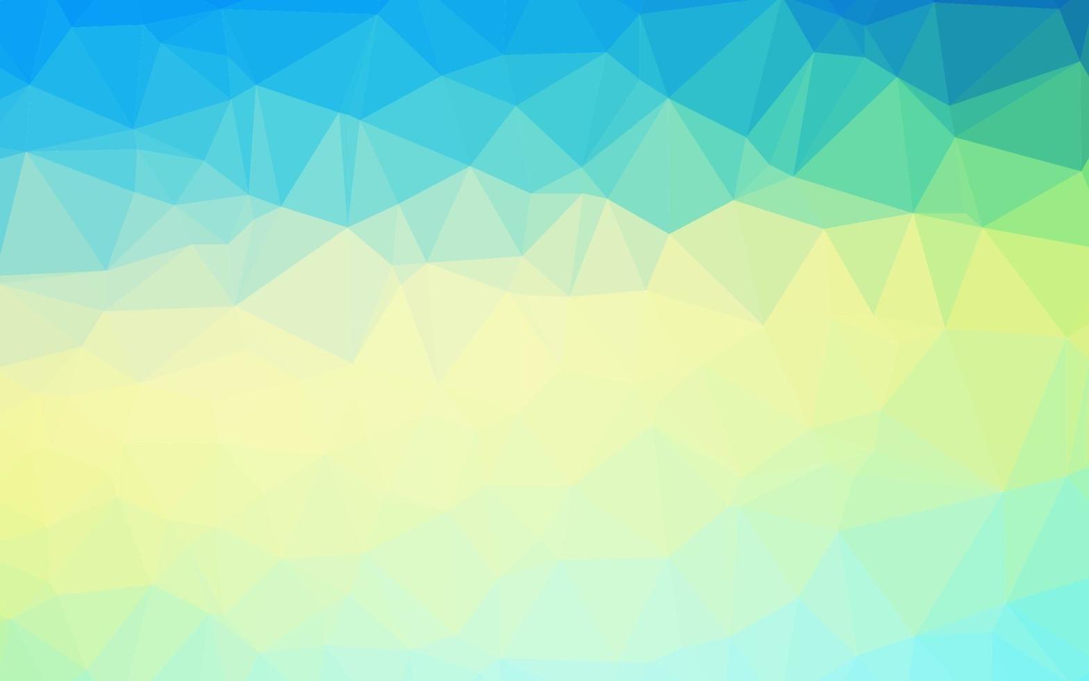 Light Blue, Yellow vector blurry triangle template.