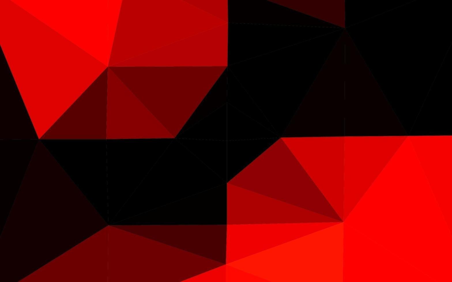 Light Red vector shining triangular background.