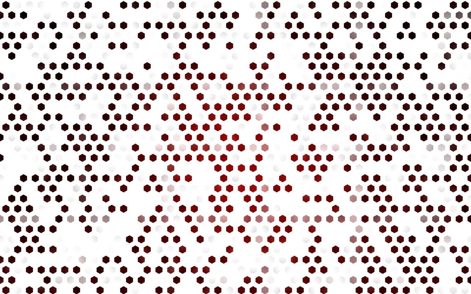 Light Red vector texture with colorful hexagons.