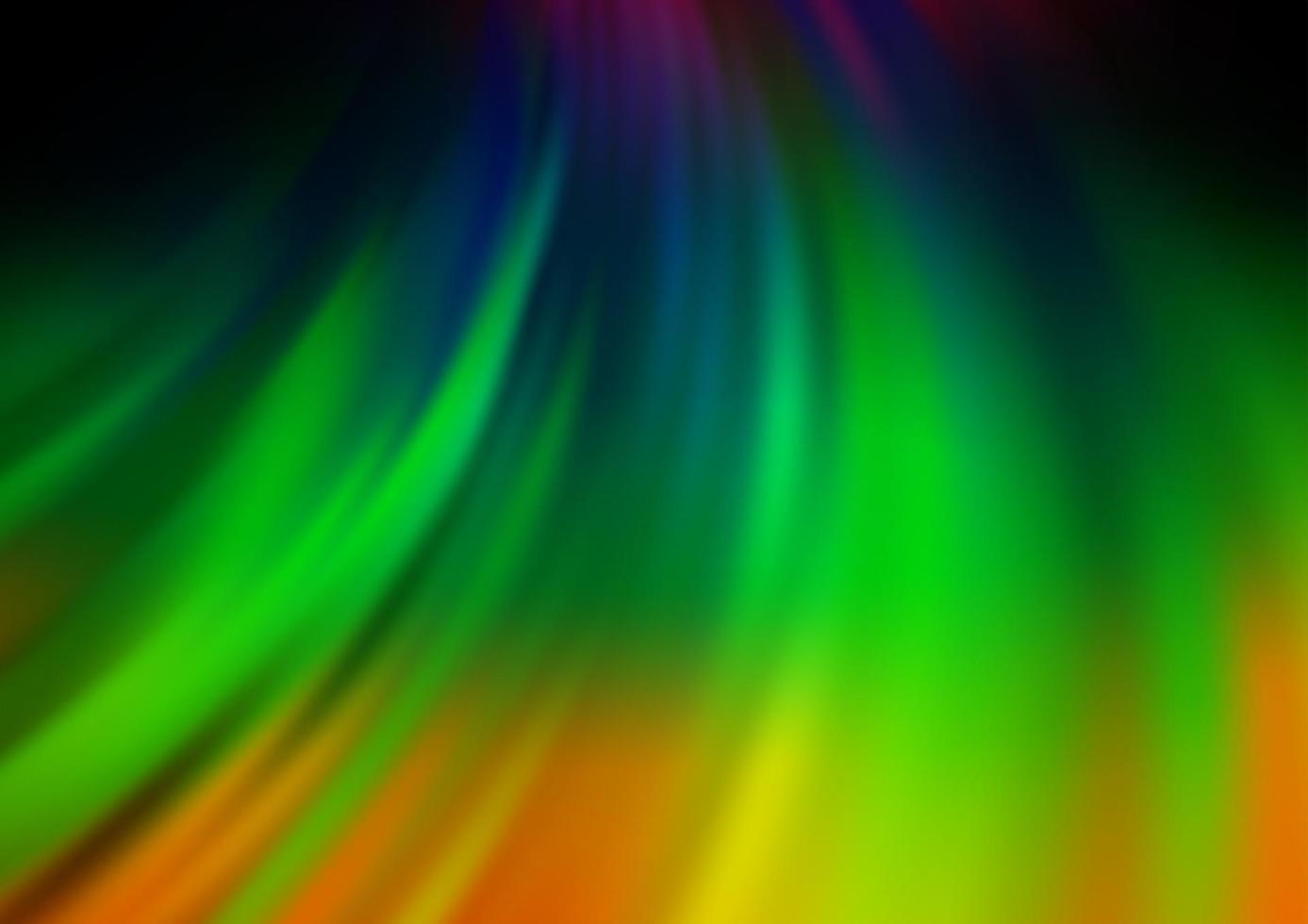 Dark Multicolor, Rainbow vector template with lava shapes.
