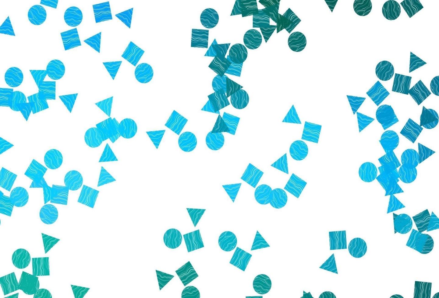 Light Blue, Green vector texture in poly style with circles, cubes.