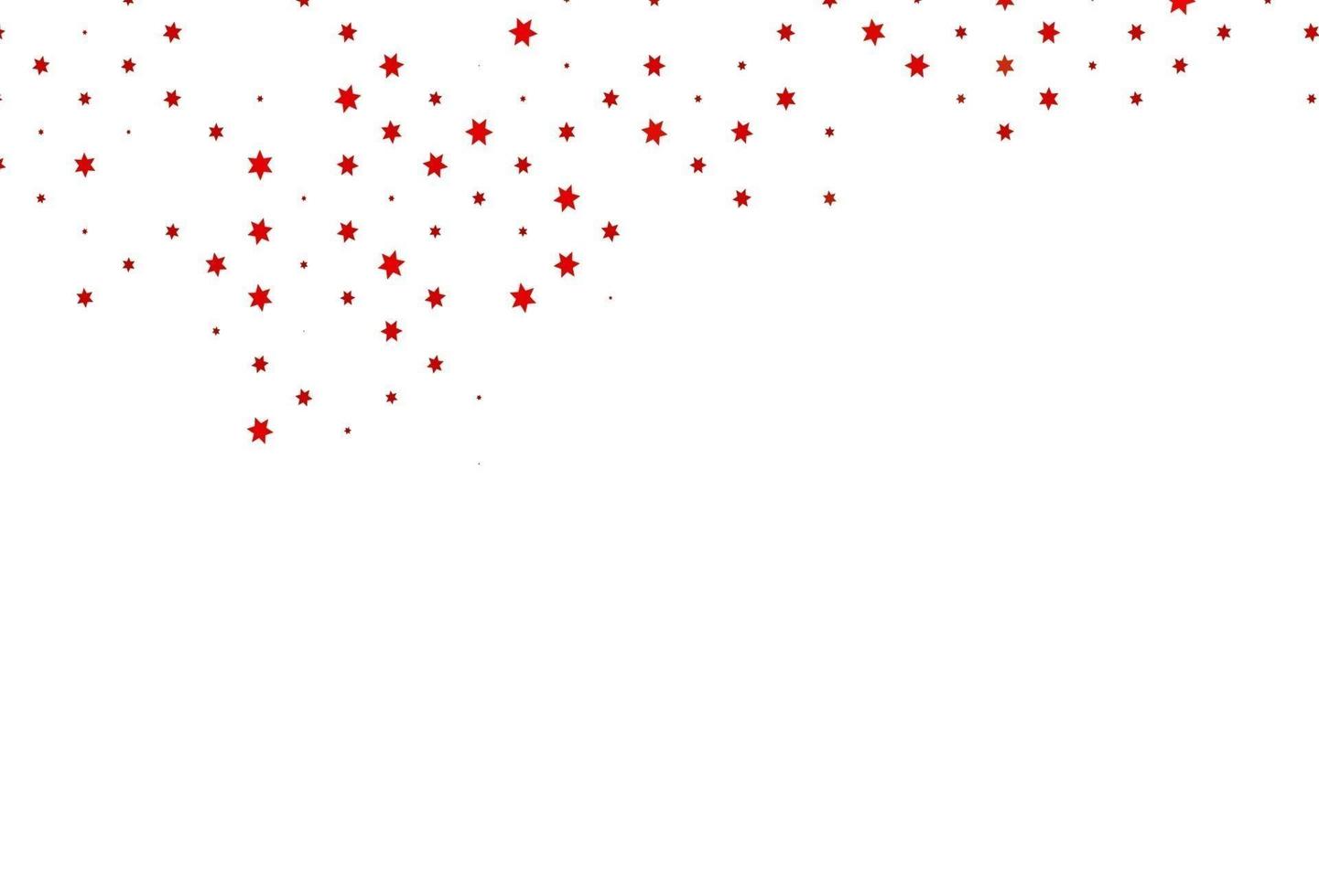 Light Red vector cover with small and big stars.