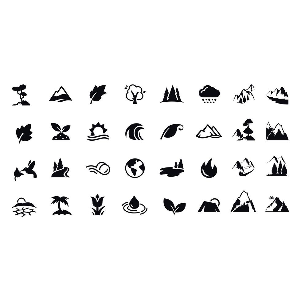 symbol of nature icon vector design