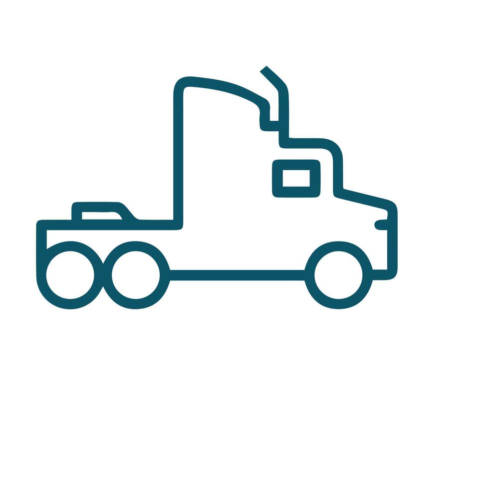 turcking thine line icon vector design