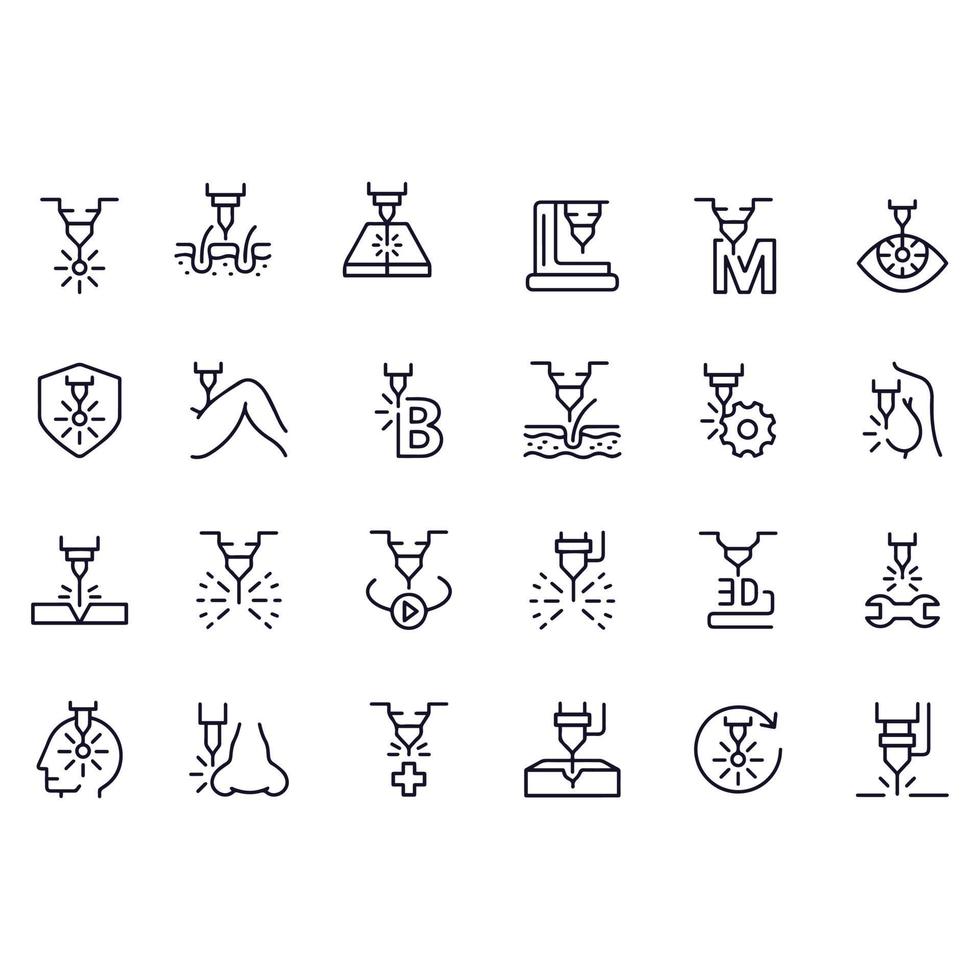 laser line icon vector design