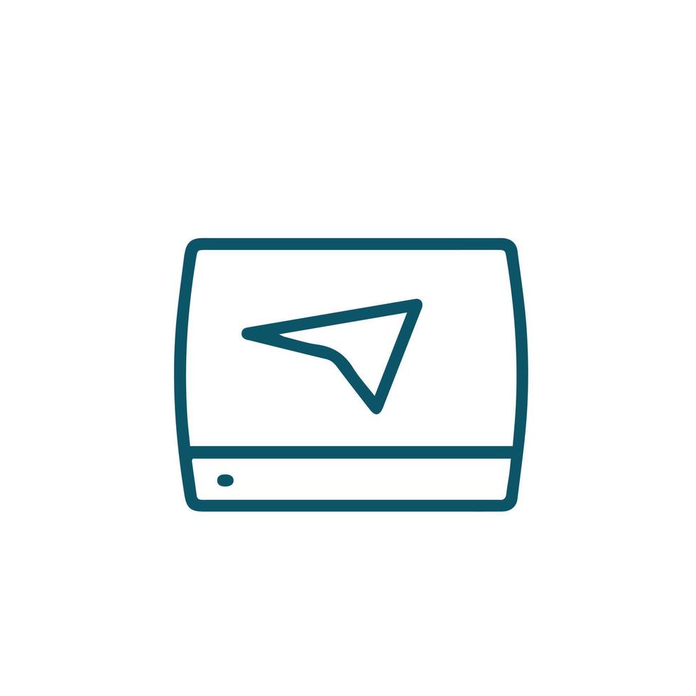 turcking thine line icon vector design