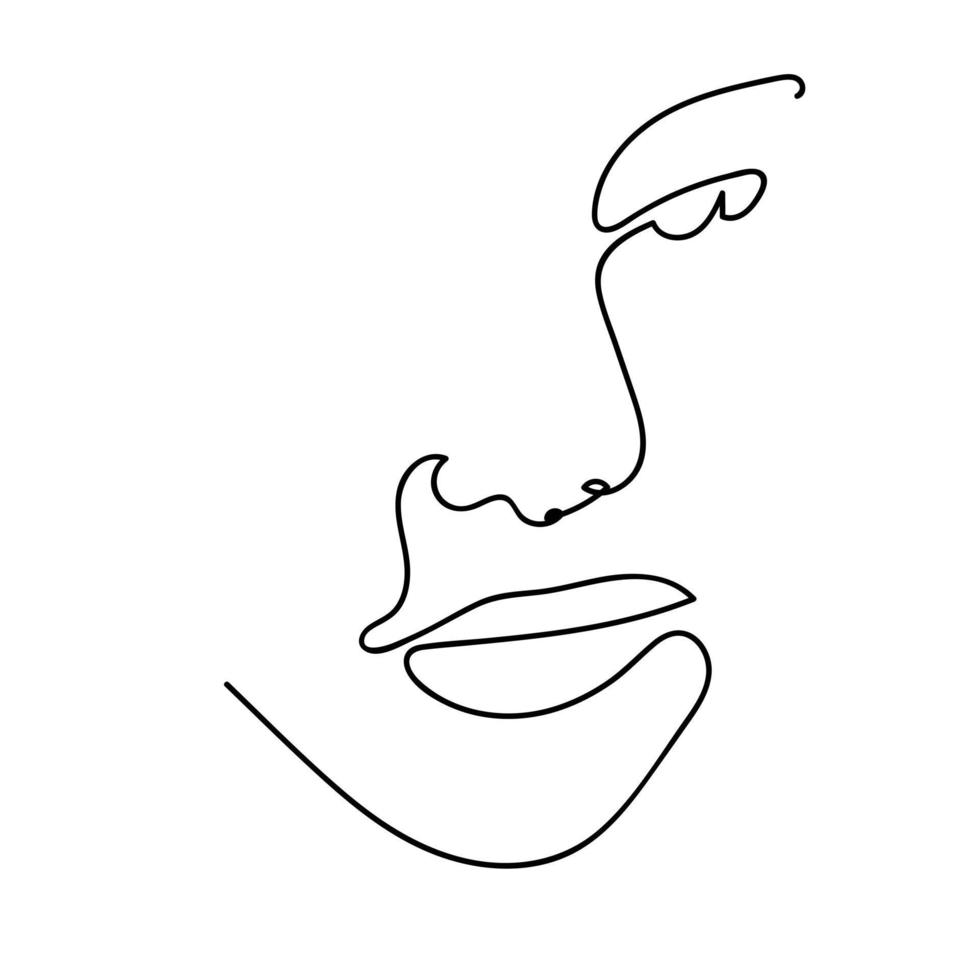 line art women vector design