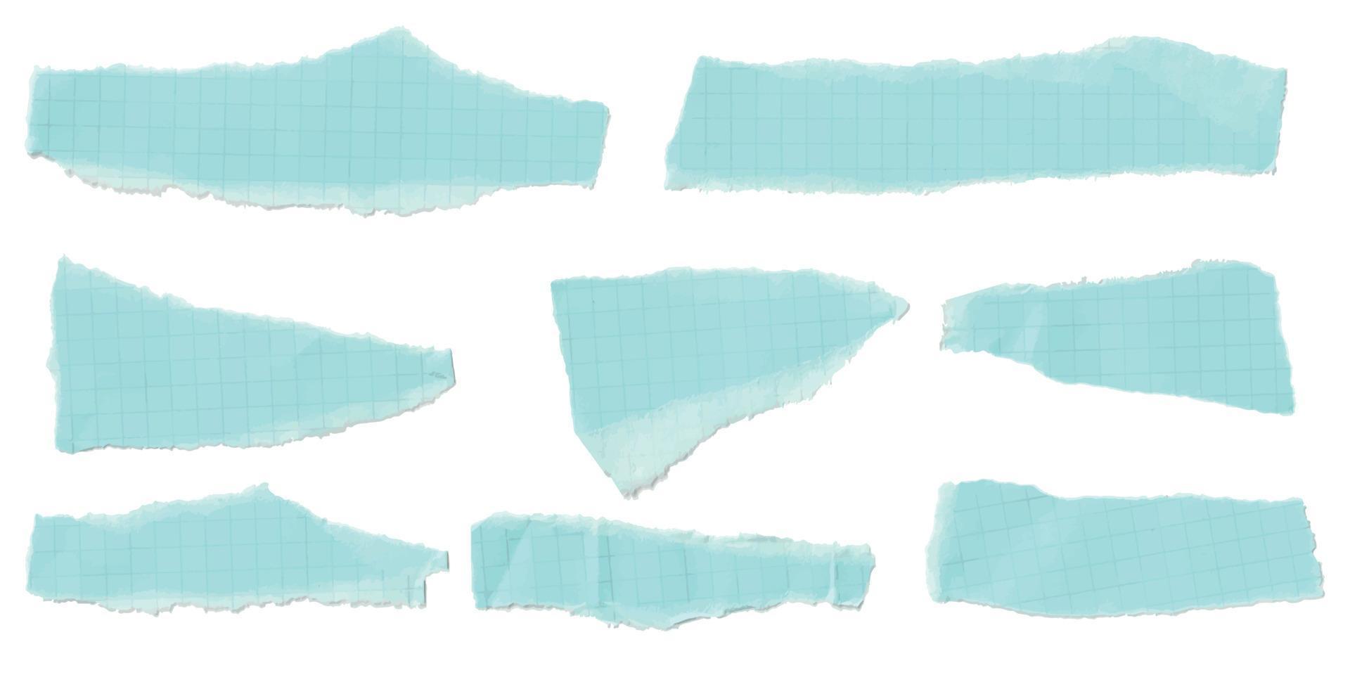 Vector illustration of torn pieces of paper. Graphics texture background for design.