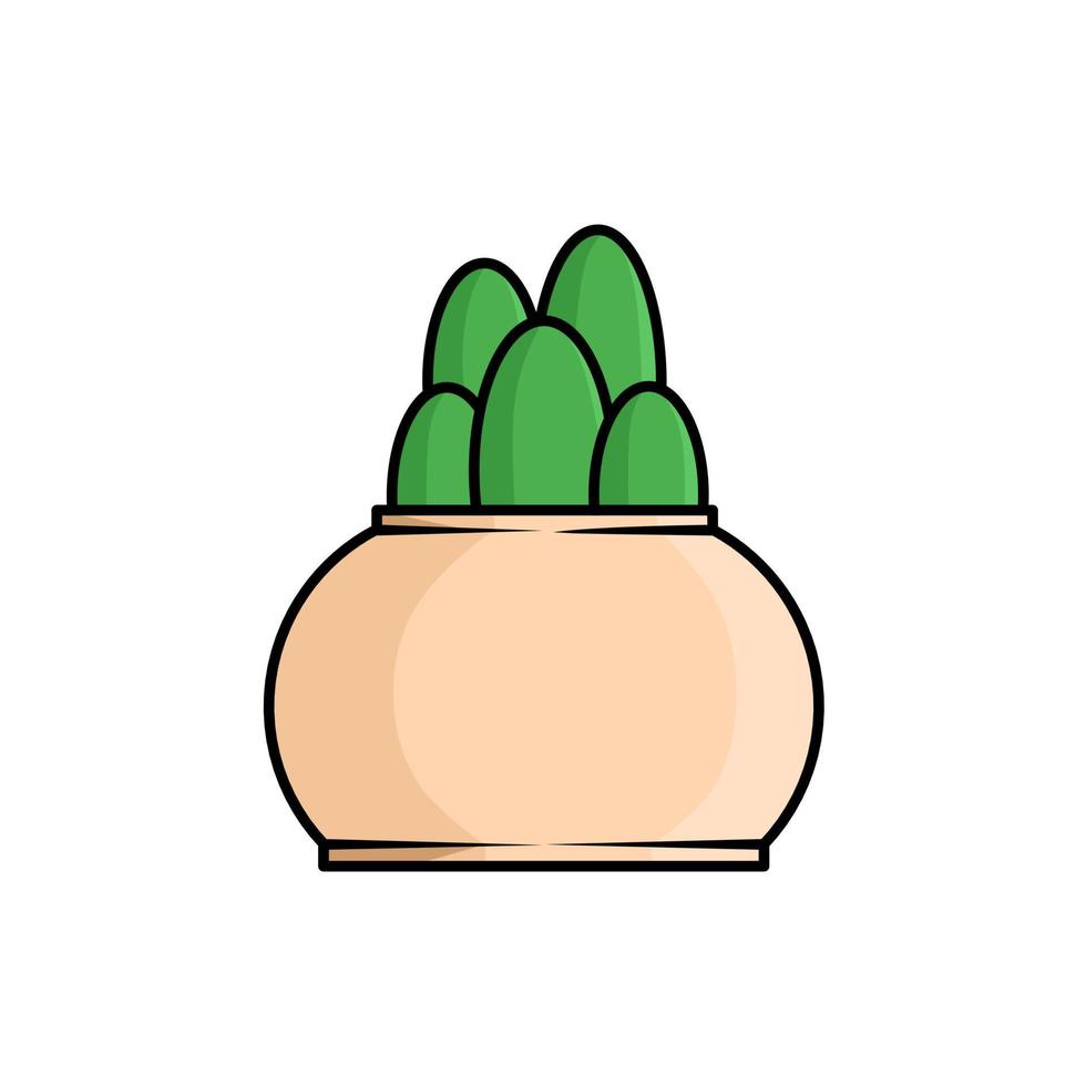 Plant pot icon vector