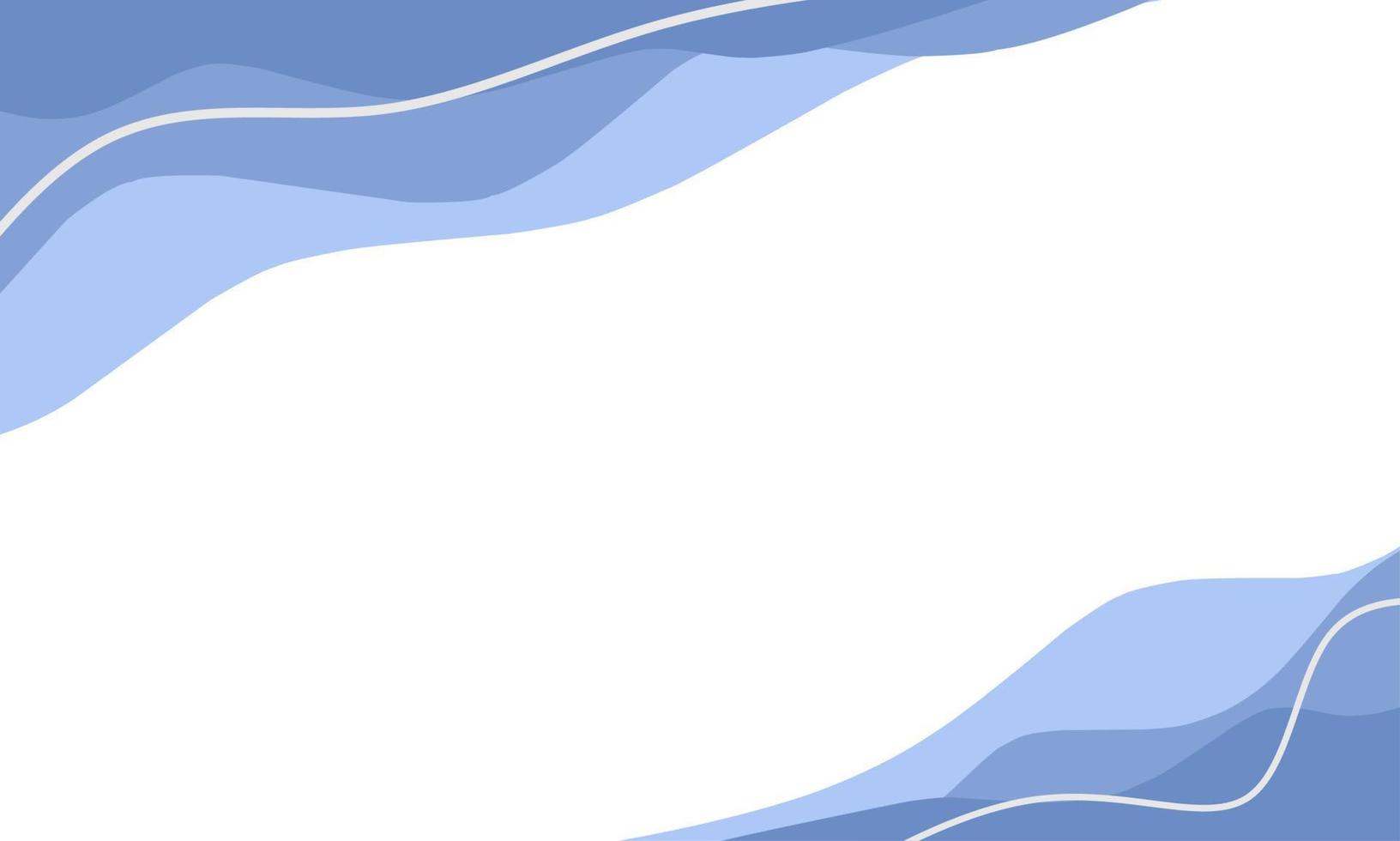 Blue wavy vector background