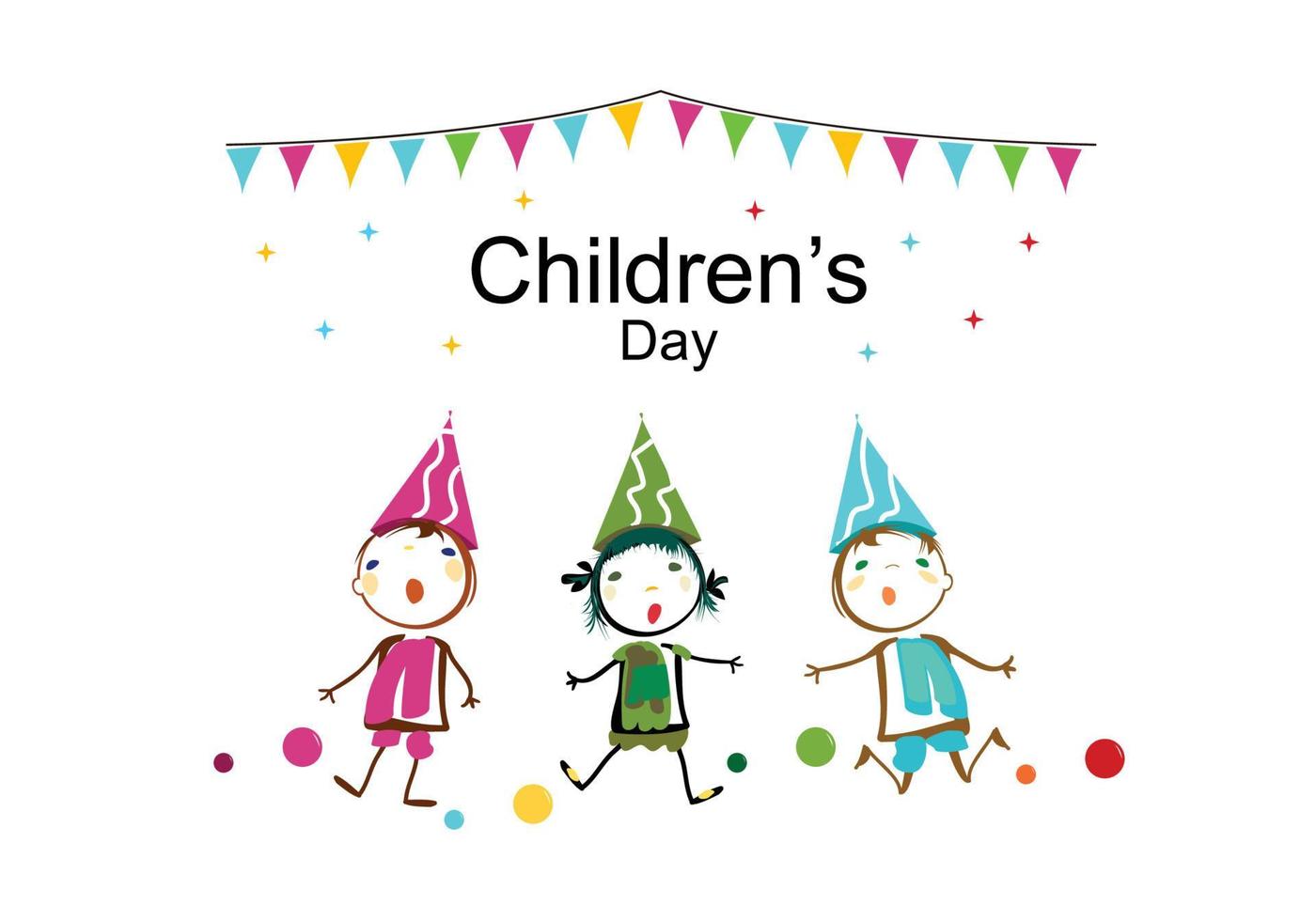 symbol icon Illustration Of Happy Children's Day vector