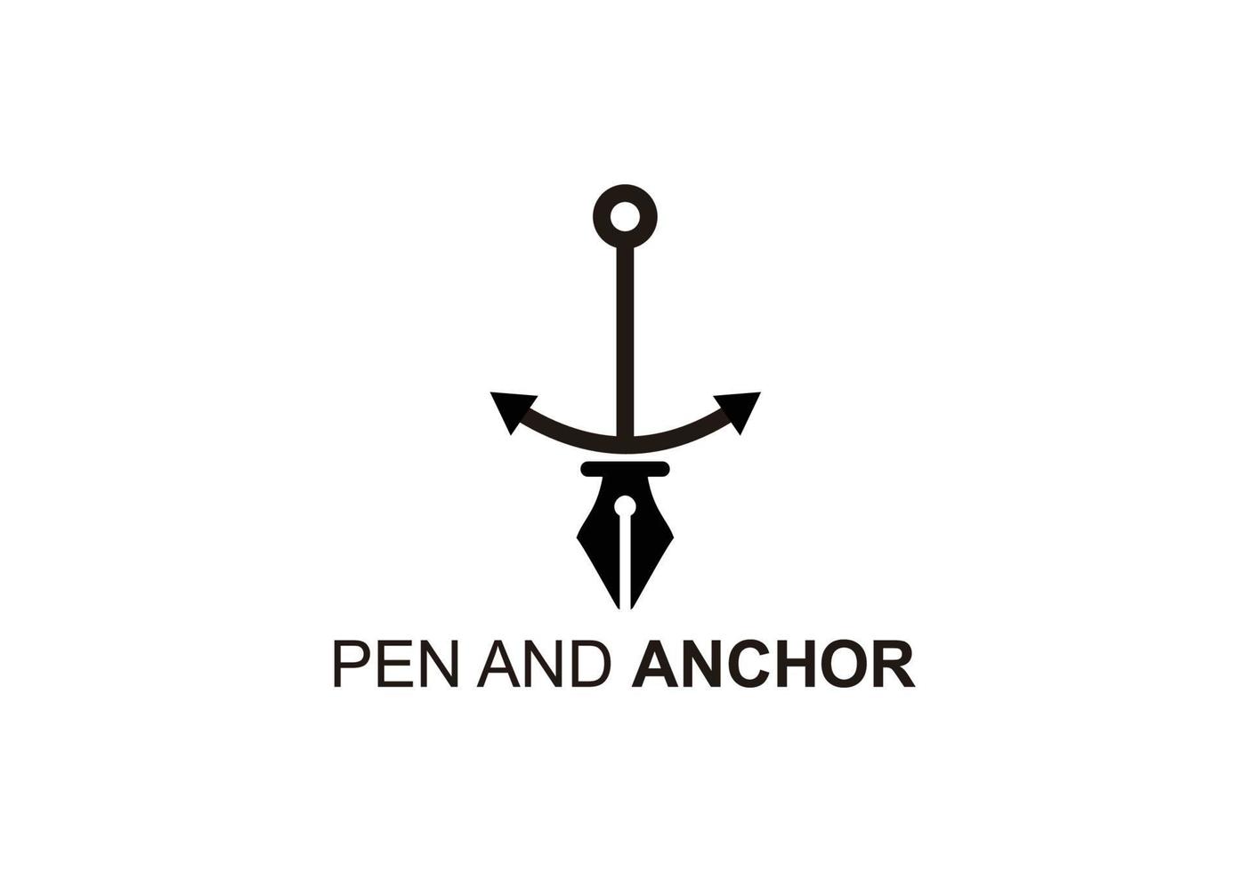 symbol icon Illustration Of anchor and pen inspiration 6400891 Vector ...