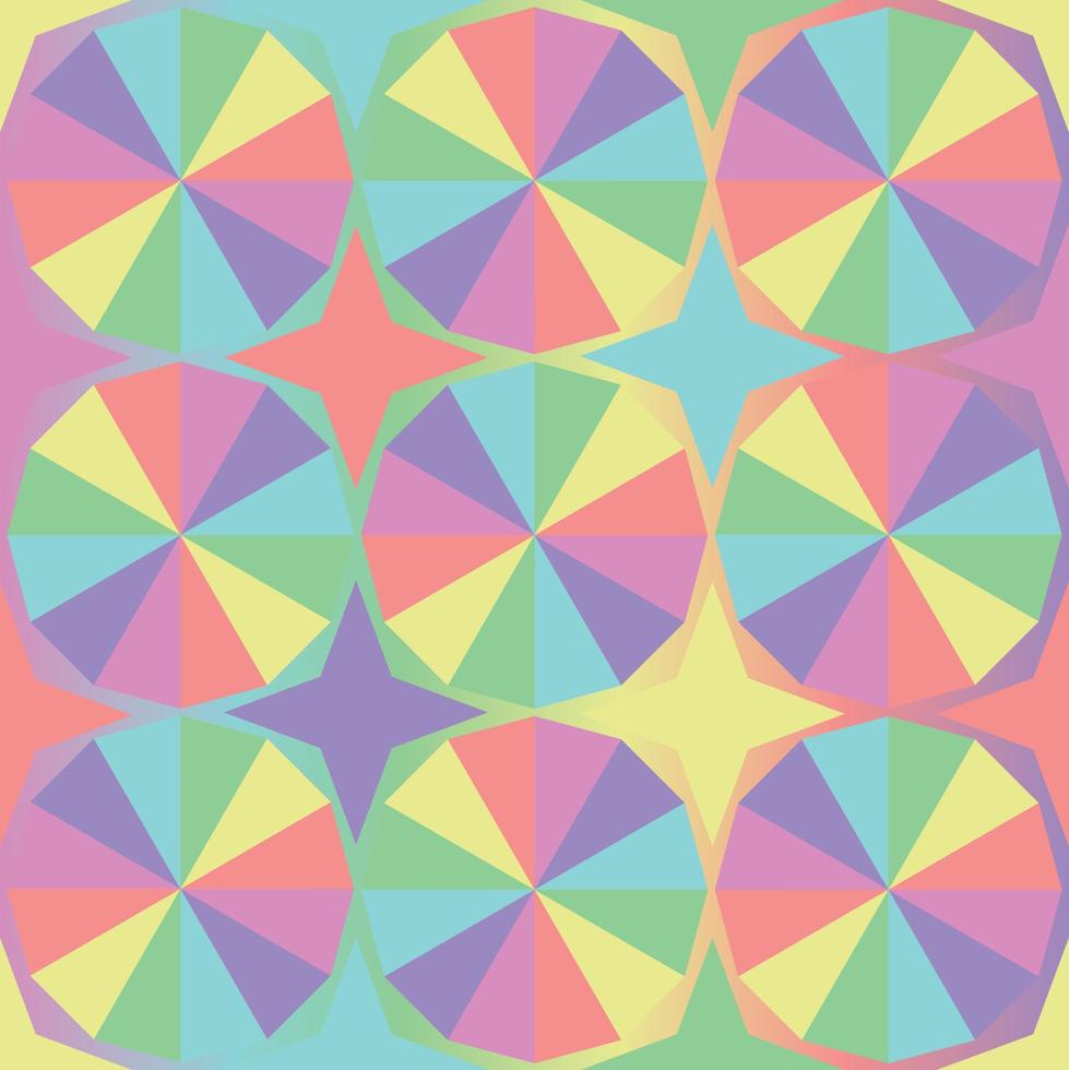 Colorful modern Dodecagon seamless pattern, art honey texture. Colorful dodecagon pattern. Modern design perception with soft colors. More than hexagon. vector