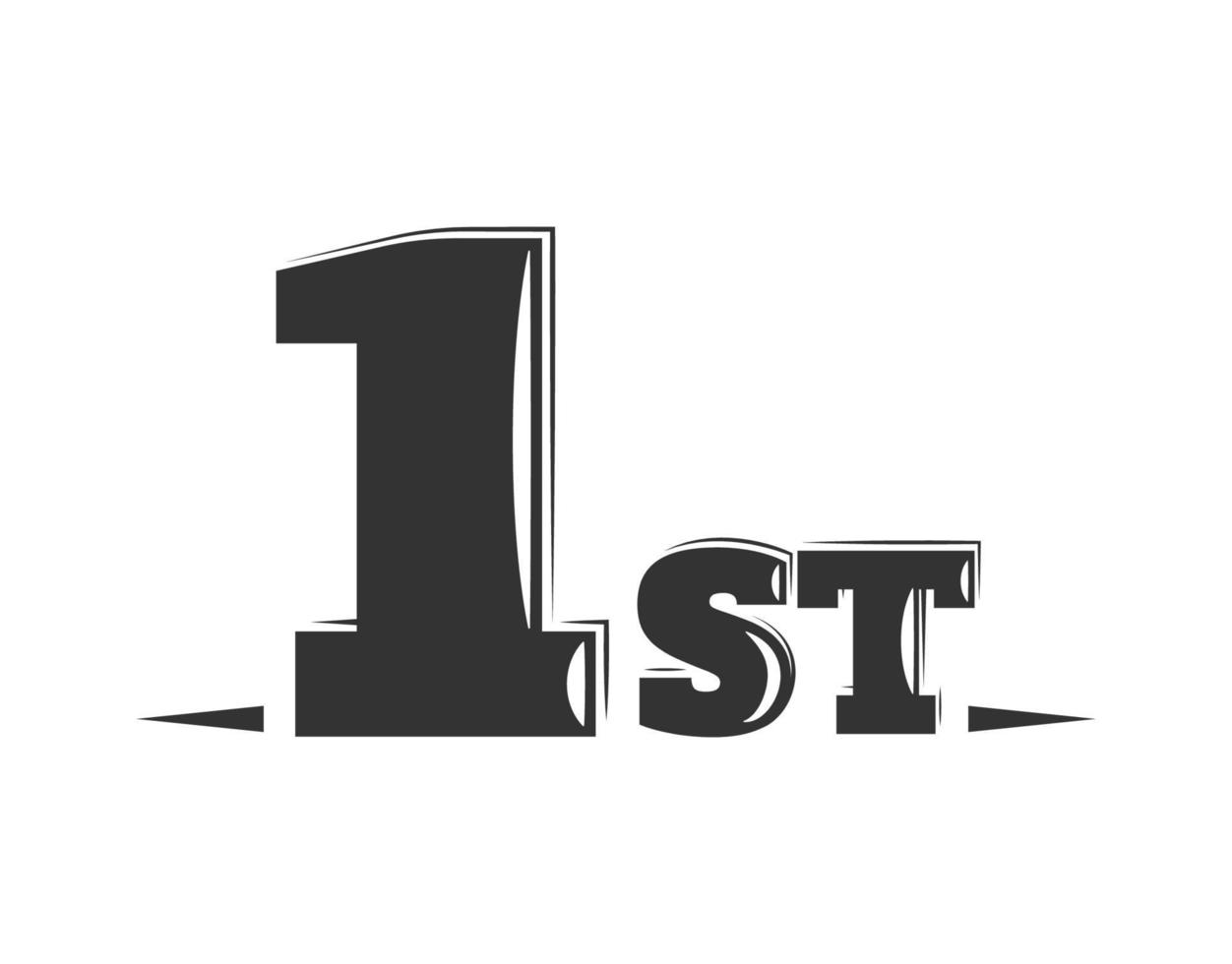First place concept isolated on white background vector