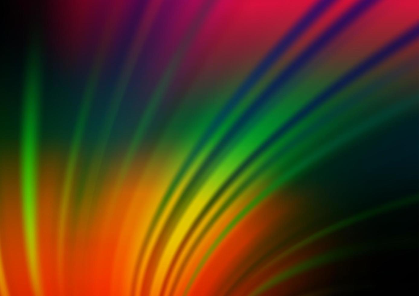 Dark Multicolor, Rainbow vector blurred bright background.