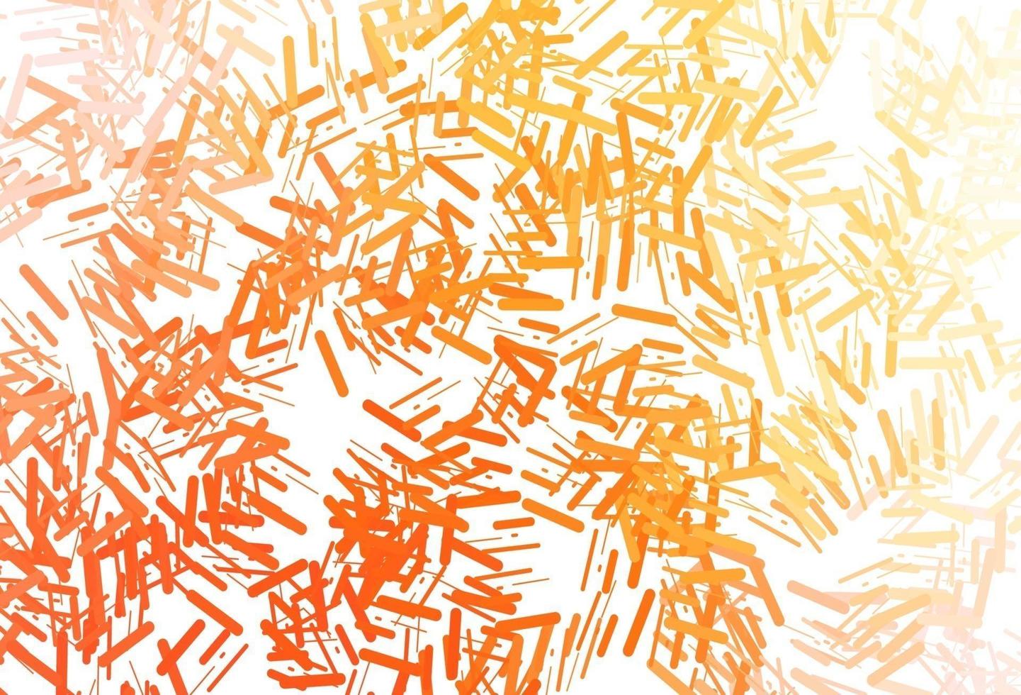 Dark yellow, orange vector pattern with narrow lines.