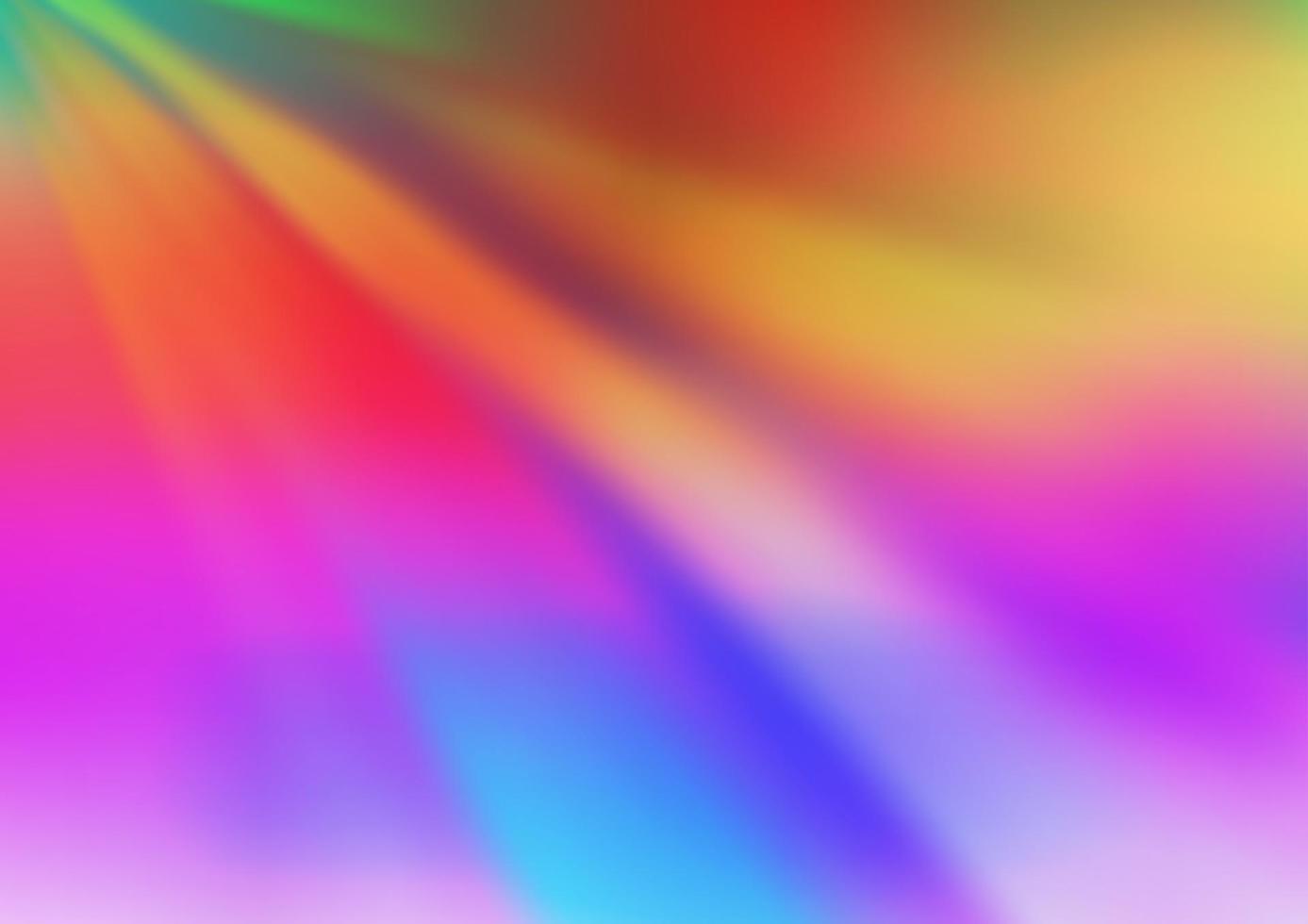 Light Multicolor, Rainbow vector blurred and colored background.