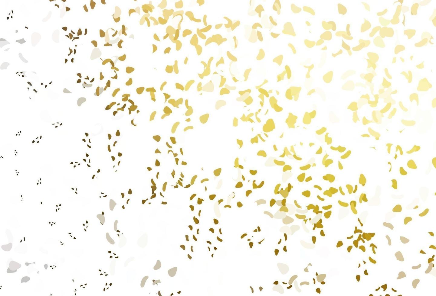 Light yellow, orange vector template with memphis shapes.