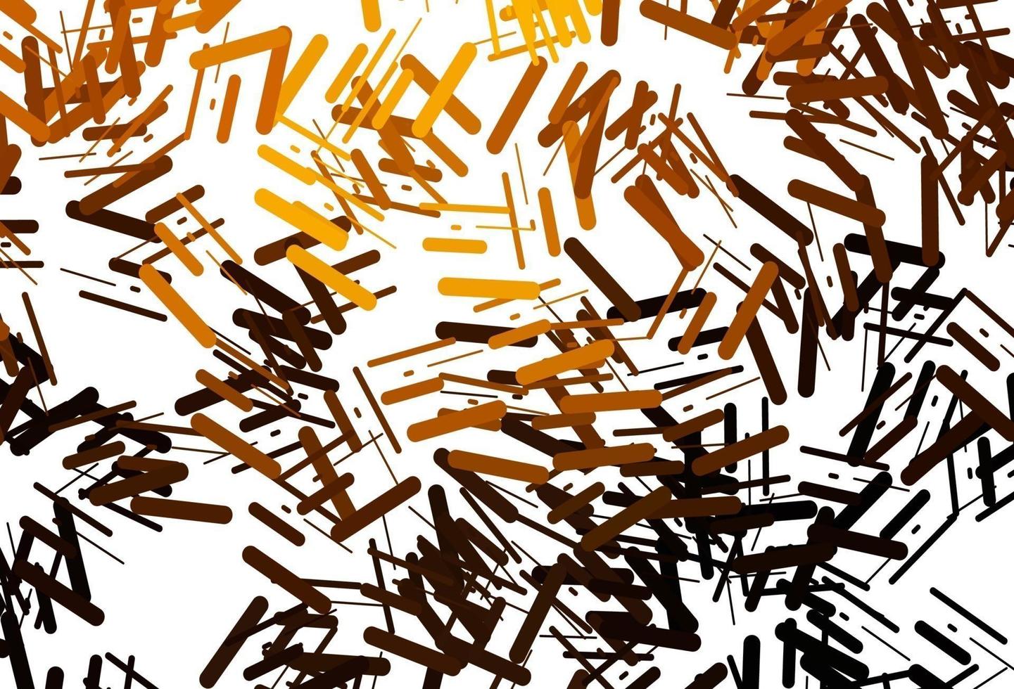 Dark yellow, orange vector texture with colorful lines.