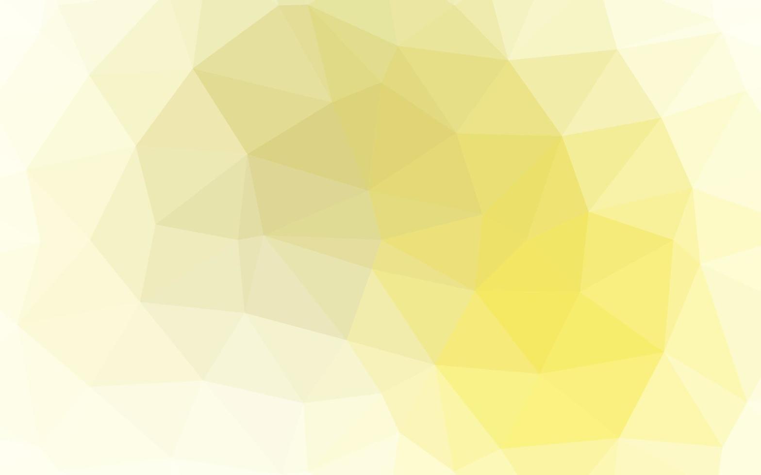 Light Yellow, Orange vector abstract polygonal cover.