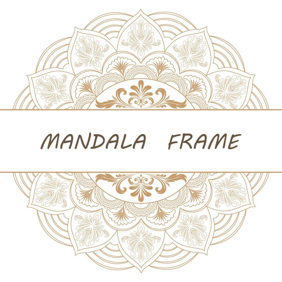 Mandala pattern design vector