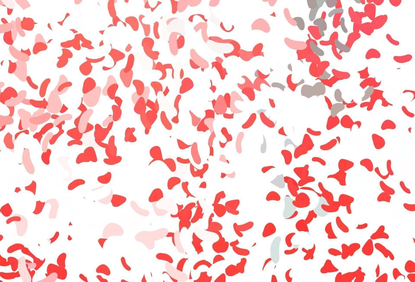 Light Red vector background with abstract forms.