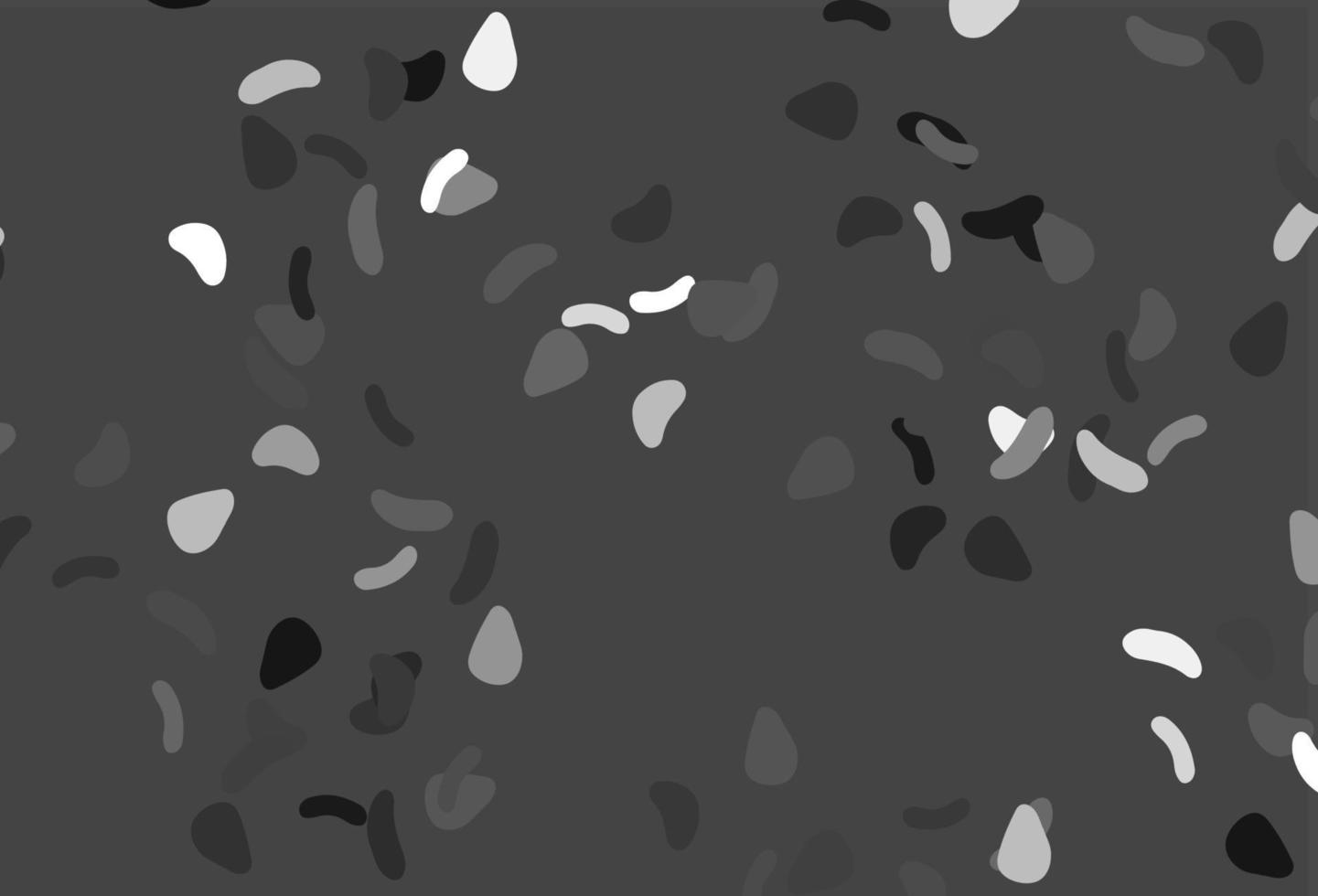 Telón de fondo de vector gris plateado claro con formas abstractas.