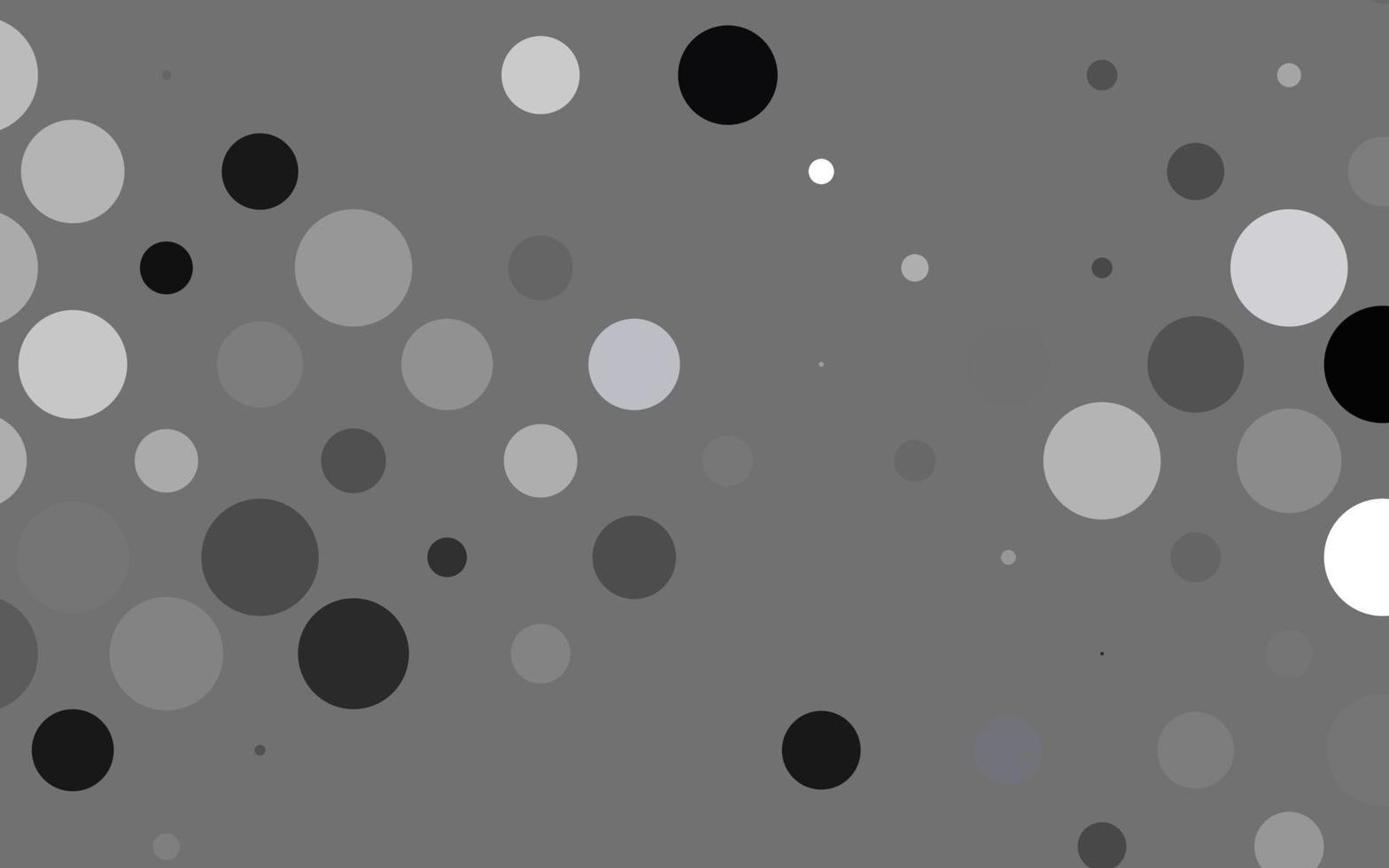 Light Black vector cover with spots.