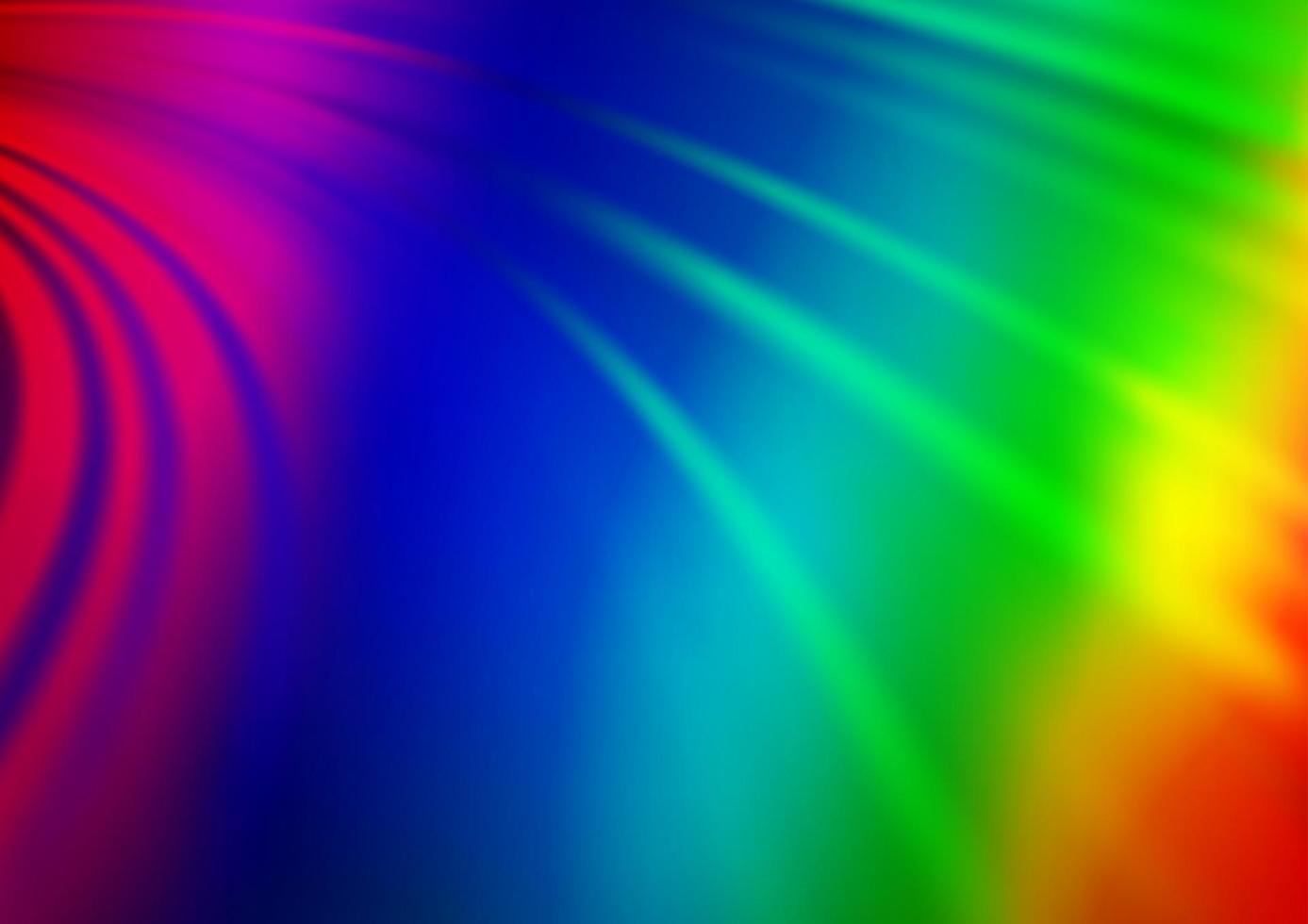 Light Multicolor, Rainbow vector template with bent ribbons.