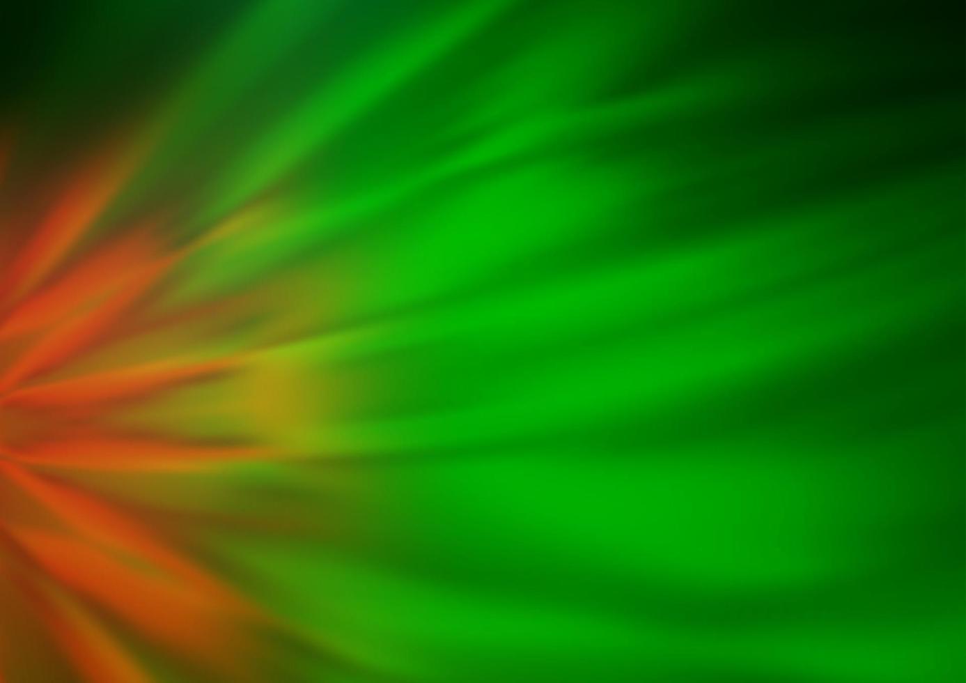 Light Green, Red vector blurred shine abstract template.