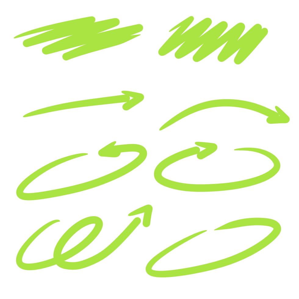 flecha verde. forma abstracta para el fondo. vector