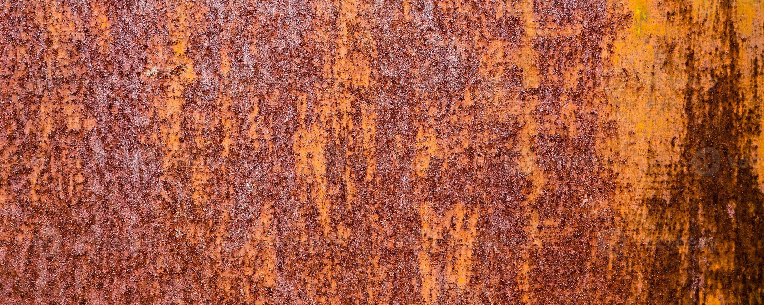 Abstract grunge rusty metal iron texture pattern background. Long website header or banner format. photo