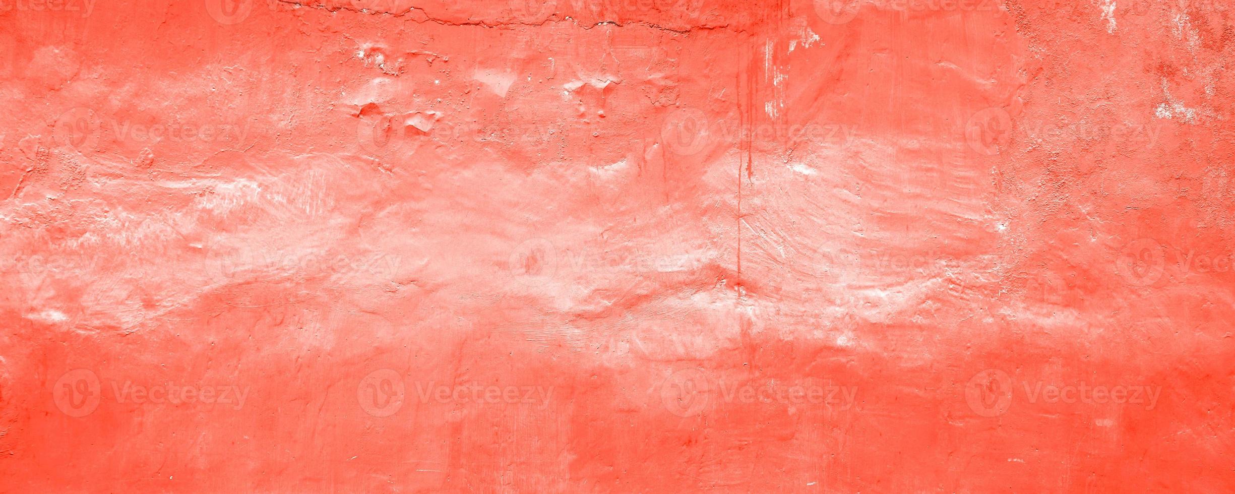 Abstract grunge red colored concrete wall texture pattern background. Long website header or banner format. photo