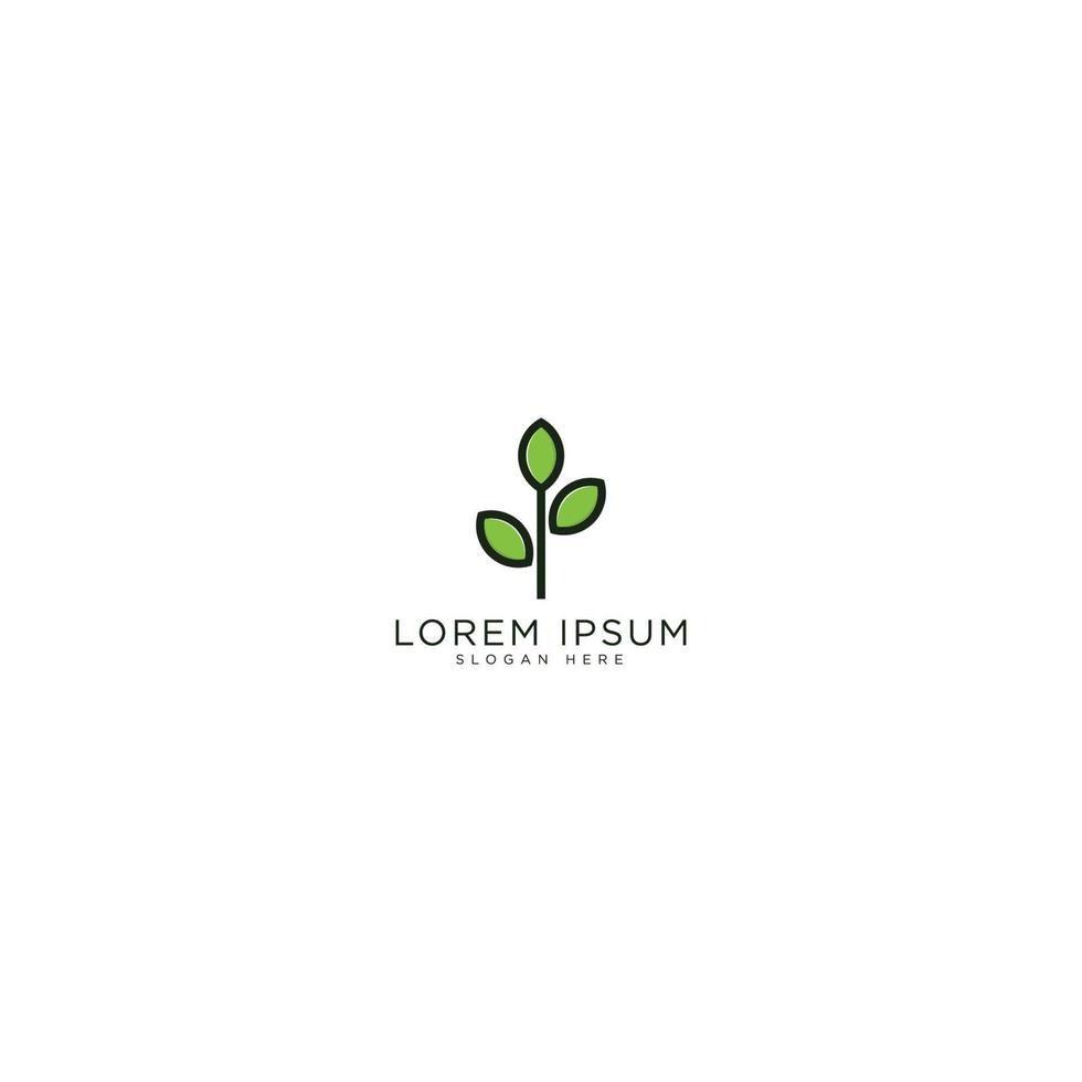 leaf logo design vector