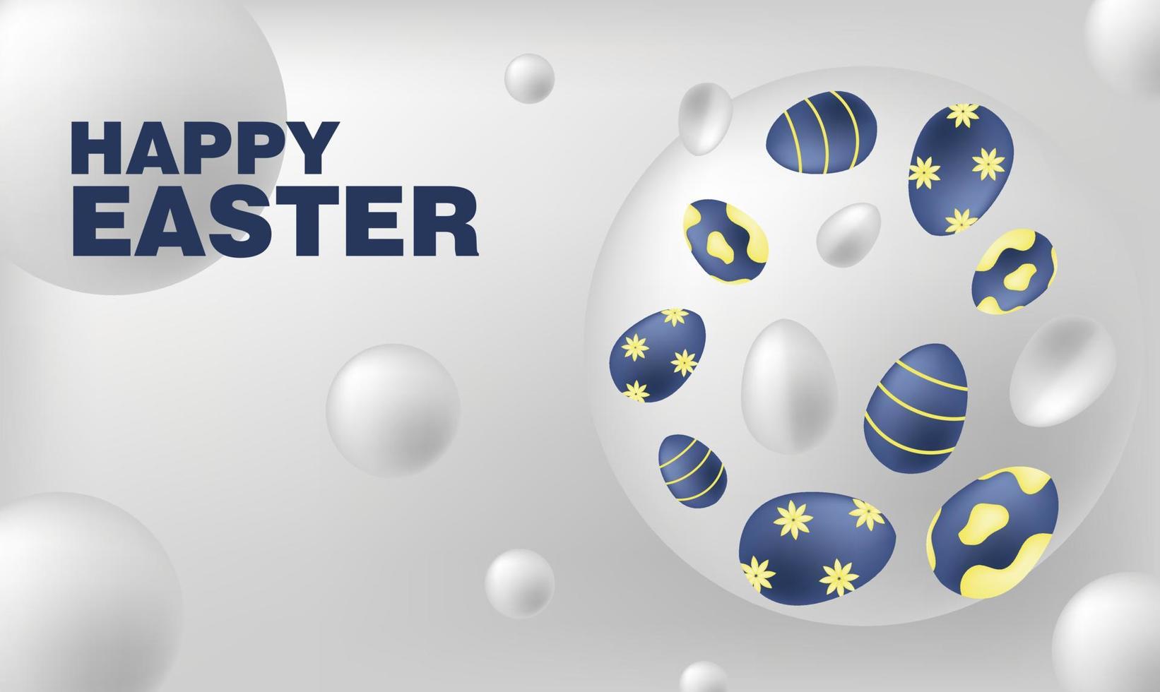 happy easter day egg wallpaper background vector holiday event drawing cartoon logo flat template