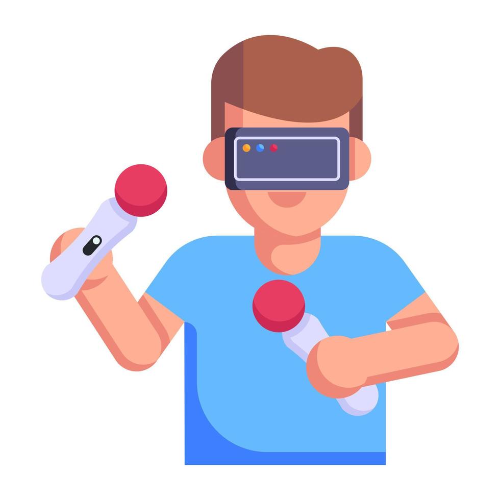 Download premium flat icon of vr controller vector