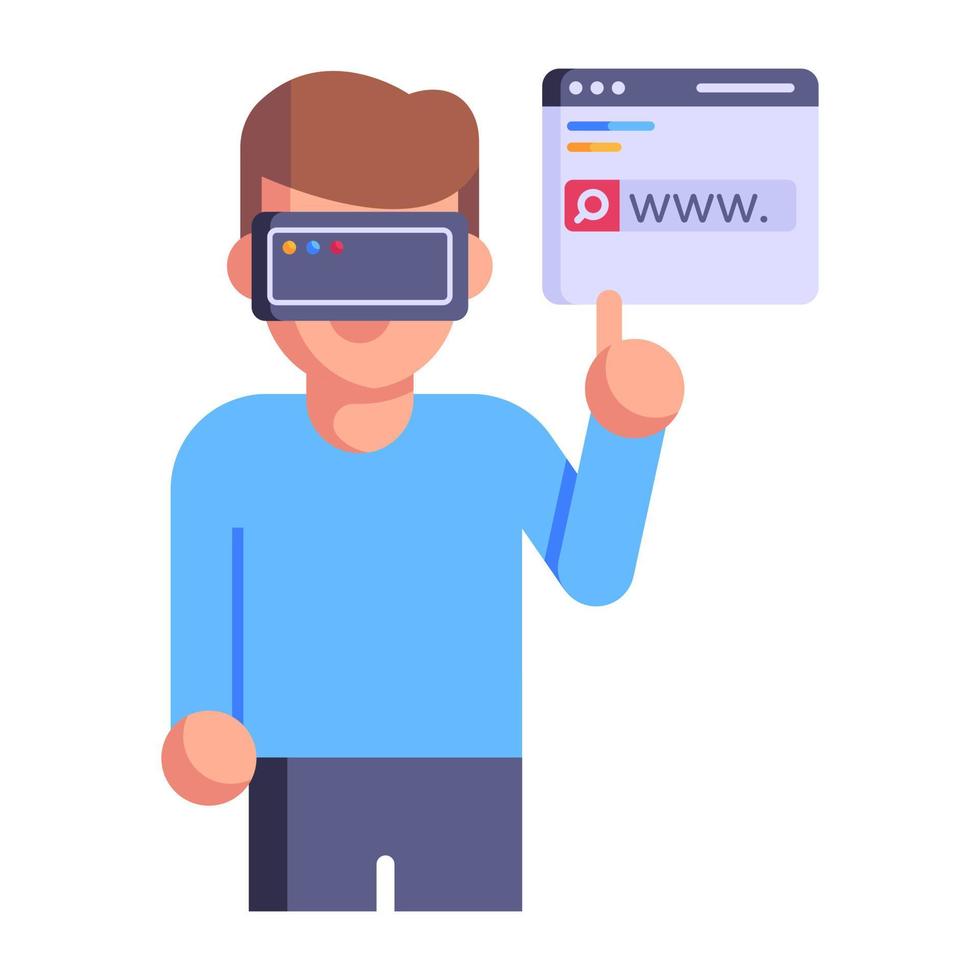 Download premium flat icon of vr controller vector