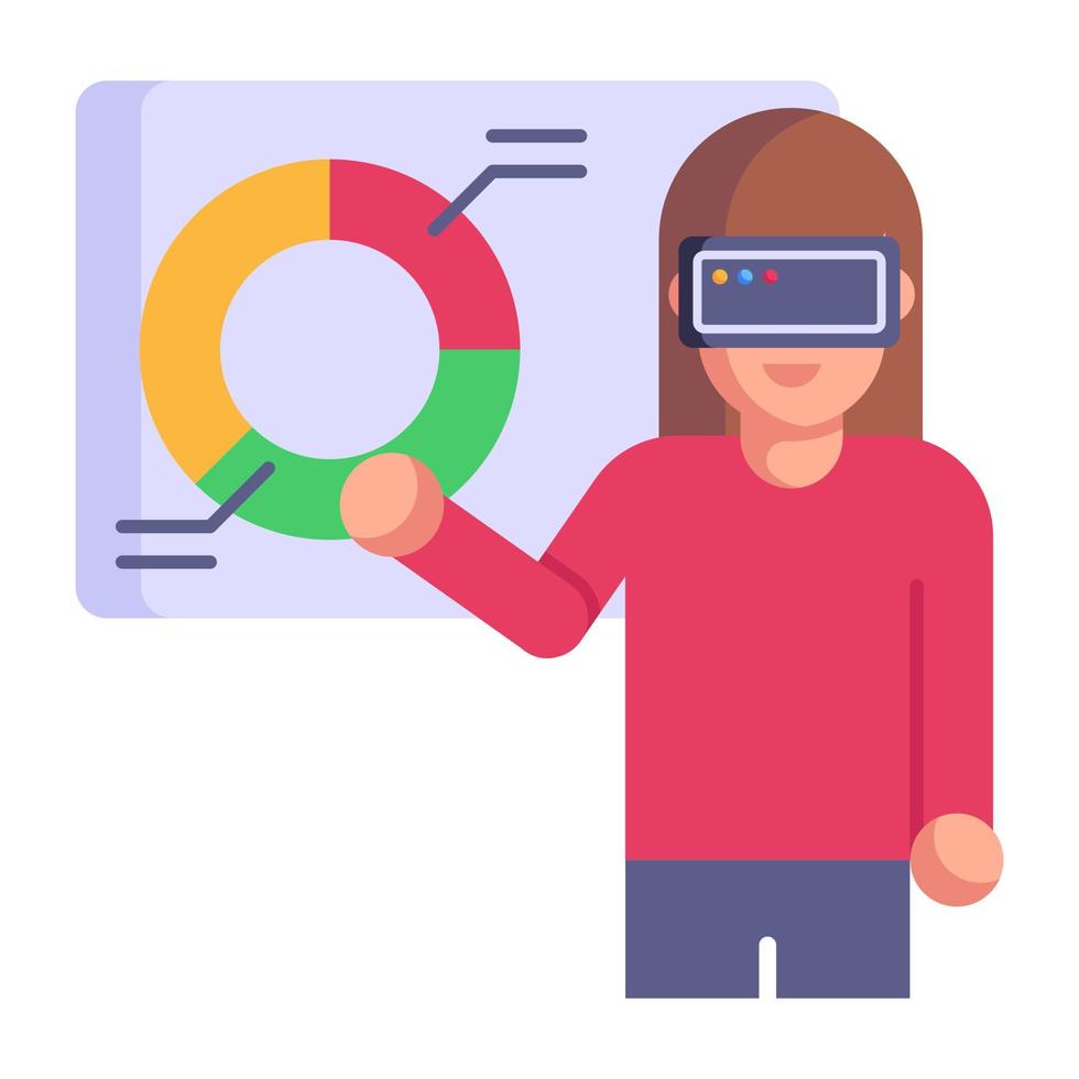 Download premium flat icon of vr controller vector
