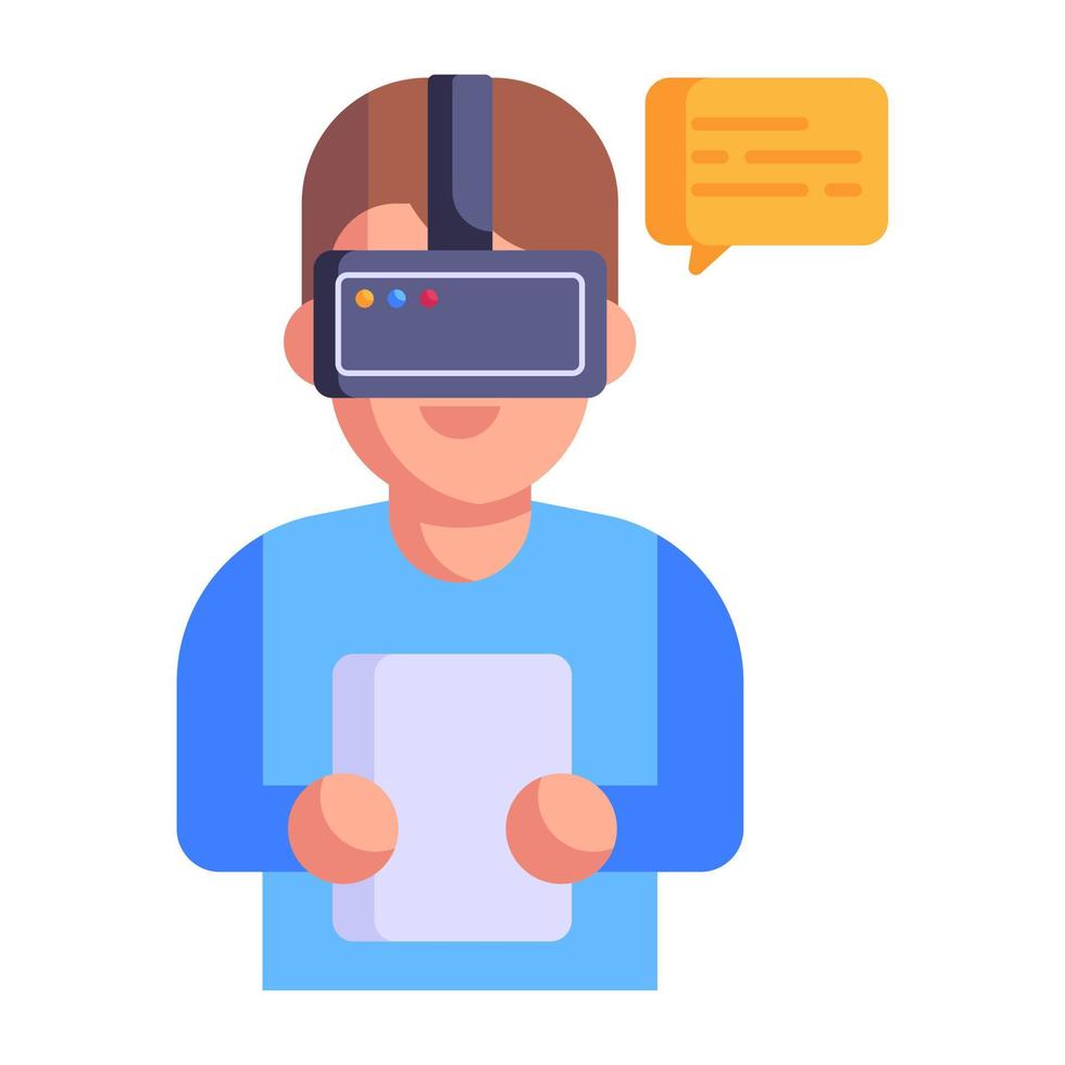 Download premium flat icon of vr controller vector