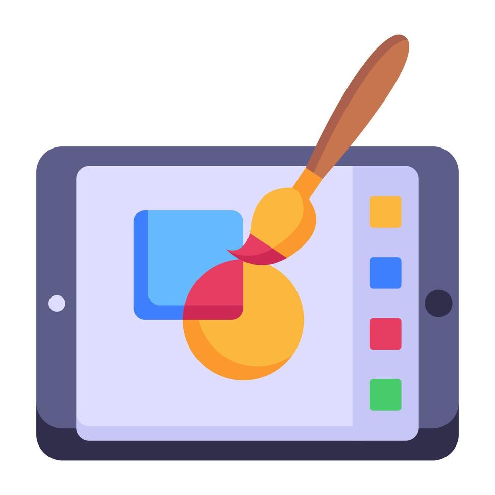 A well-designed flat icon of graphic file vector
