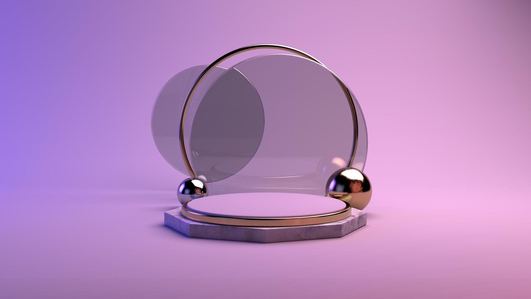 3D Podium with Gradient for product presentation photo