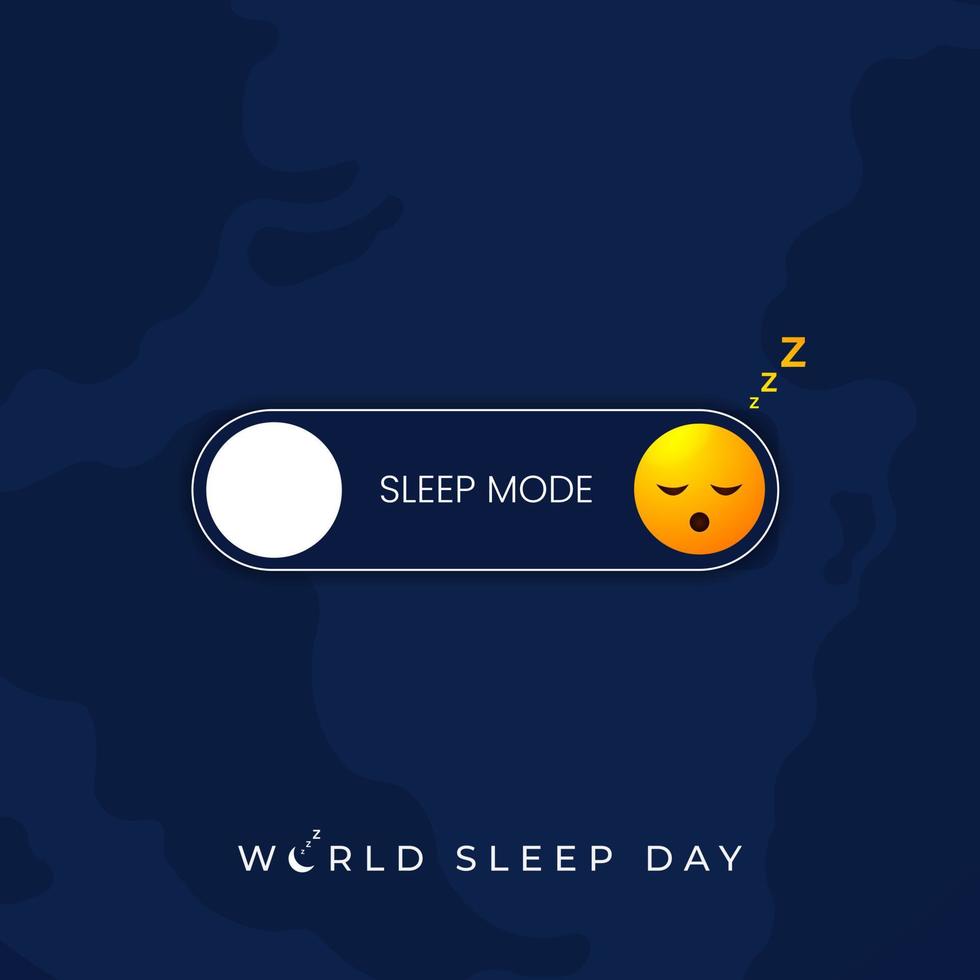 World Sleep Day Social Media Post Design vector